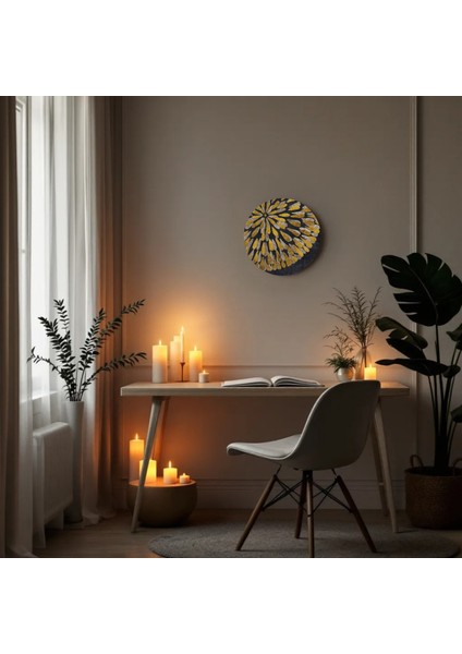 :temperli Cam Daire Tablo, Cam Tablo, Uv Baskı, CTT012