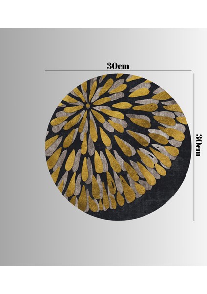 :temperli Cam Daire Tablo, Cam Tablo, Uv Baskı, CTT012