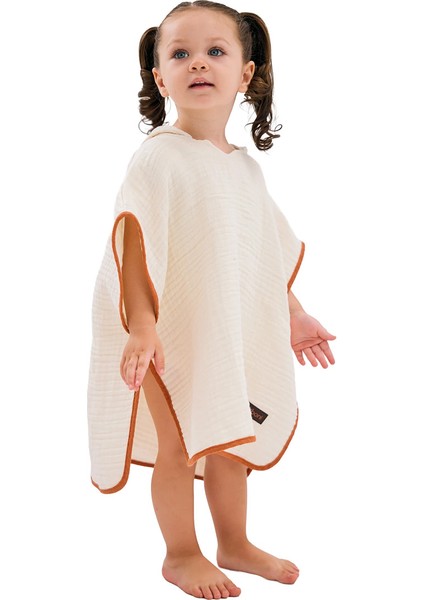4 Katlı Müslin Bebek Pançosu – Banyo ve Plaj Kullanımı