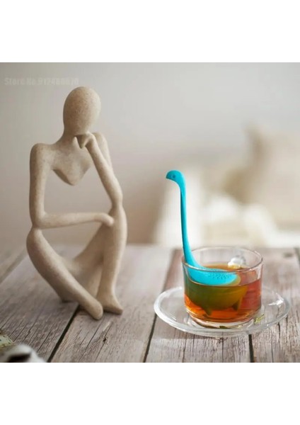 Baykuş Mavi Tarzı Yaratıcı Çay Demlik Karikatür Sevimli Hayvan Silikon Uzun Saplı Çay Filtresi Dikey Demlik Silikon Çay Huni Mutfak Aksesuarları (Yurt Dışından) modelleri