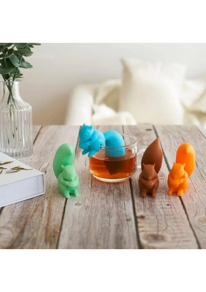 Baykuş Mavi Tarzı Yaratıcı Çay Demlik Karikatür Sevimli Hayvan Silikon Uzun Saplı Çay Filtresi Dikey Demlik Silikon Çay Huni Mutfak Aksesuarları (Yurt Dışından) fırsatları