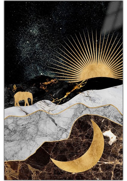 :temperli Cam Dikdörtgen Tablo, Cam Tablo, Uv Baskı, CTT013