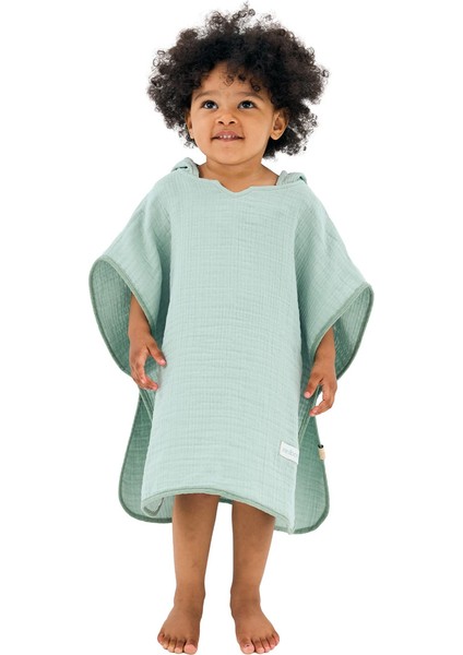 4 Katlı Müslin Bebek Pançosu – Banyo ve Plaj Kullanımı