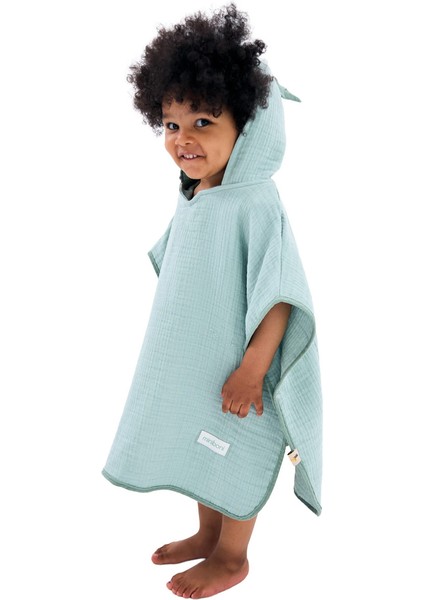 4 Katlı Müslin Bebek Pançosu – Banyo ve Plaj Kullanımı