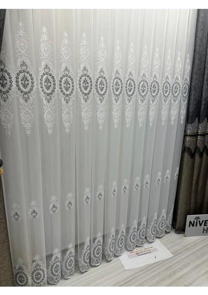 Nivemeshome Yaren 1/3 Sık Pileli Tül Perde Apm