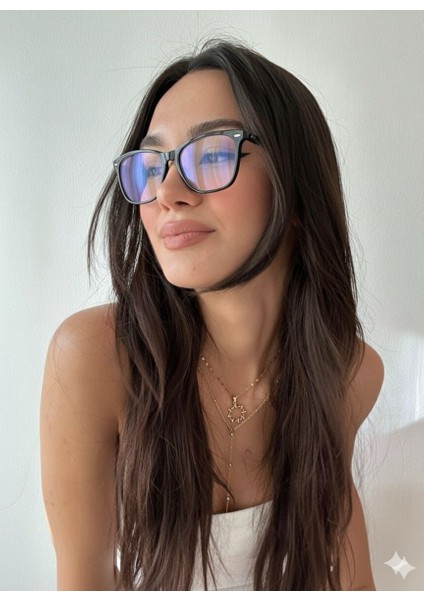 Siyah Wayfarer Cam Değişebilir Siyah Gözlük