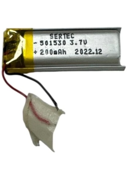 501530 3.7V 200MAH Li-Polymer Pil DEVRELI/1.5A