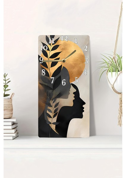 Modern Tasarımlı Mdf Dikdörtgen Duvar Saati – 30X60 Cm– USD106