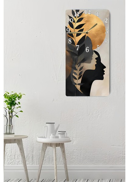 Modern Tasarımlı Mdf Dikdörtgen Duvar Saati – 30X60 Cm– USD106