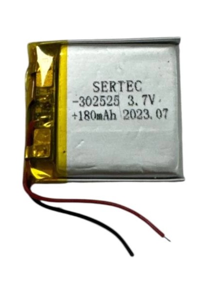 302525 3.7V 180MAH Li-Polymer Pil DEVRELI/1.5A