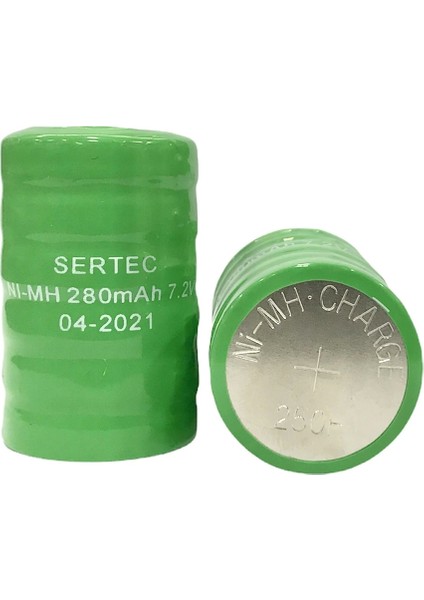 7.2V Ni-Mh 280 Mah Buton Şarjlı Pil