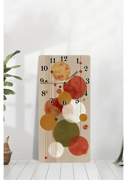 Geometrik Desenli Mdf Dikdörtgen Duvar Saati – 30X60 cm Uv Baskı– USD110 modelleri