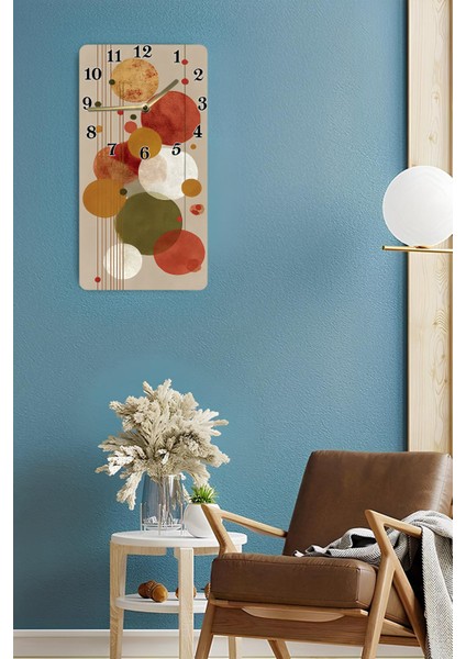 Geometrik Desenli Mdf Dikdörtgen Duvar Saati – 30X60 cm Uv Baskı– USD110 fırsatları