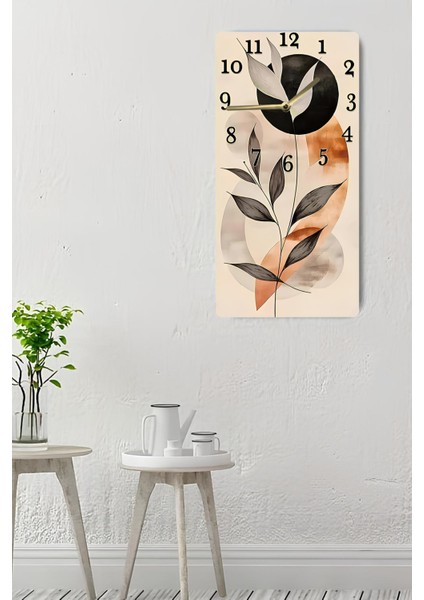 Dekoratif Mdf Dikdörtgen Duvar Saati – 30X60 cm Uv Baskı Modern Tasarım– USD097