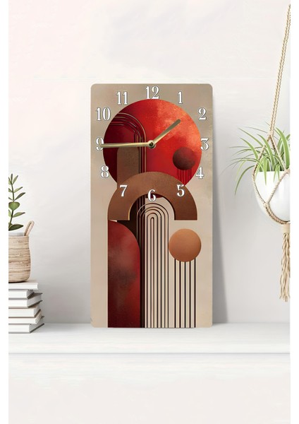 Mdf Dikdörtgen Saat 30X60 cm – Modern Uv Baskı Tasarım – 30X60 cm Uv Baskı– USD095