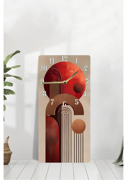 Mdf Dikdörtgen Saat 30X60 cm – Modern Uv Baskı Tasarım – 30X60 cm Uv Baskı– USD095 modelleri