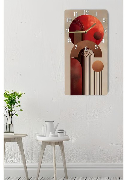 Mdf Dikdörtgen Saat 30X60 cm – Modern Uv Baskı Tasarım – 30X60 cm Uv Baskı– USD095