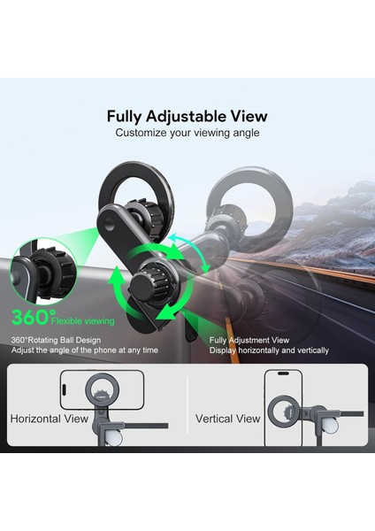 Tesla Araba ile Uyumlu ve Multimedia Ekranlı Arabalar ile Uyumlu Mag Screen Için Universal Araç Için Akıllı Telefon Tutucusu - ZR1082 fiyatları