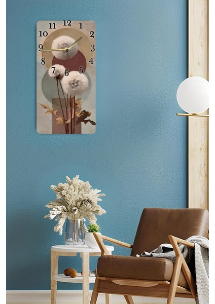 Mdf Dikdörtgen Saat – 30X60 cm – Papatya Tohumu Desenli Özel Tasarım Uv Baskı– USD094 fırsatları