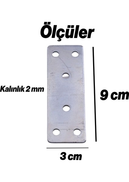 Mobilya Köşe Bağlantı Demiri 30X90 mm 10 Adet Set Düz Metal Gönye Dolap Kitaplık Vestiyer Sabitleme indirimleri