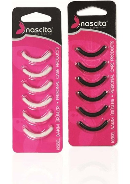 Kirpik Kıvırma Makinesi Yedeği 6'lı Set Profesyonel Kalite Beyaz ve Siyah Renk