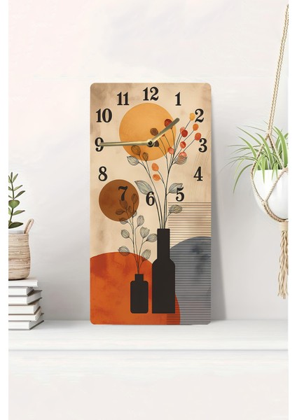 Dekoratif Mdf Dikdörtgen Duvar Saati – 30X60 cm Uv Baskı– USD101