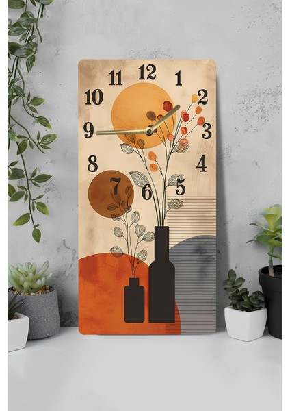Dekoratif Mdf Dikdörtgen Duvar Saati – 30X60 cm Uv Baskı– USD101