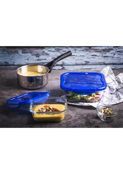 Kare Kapaklı Saklama Kabı 1,9 L