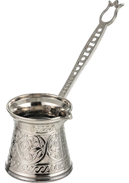 Zamak 1 Döküm Kahve Cezvesi Gümüş Renk 80 Ml. 1-2 Kişilik modelleri