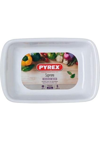 SU30RR1/7046 Fırın Kabı Beyaz 30x20 Cm