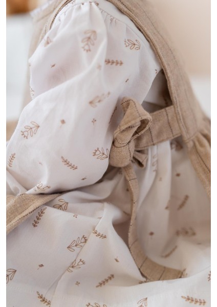 Kız Bebek Dokuma Elbise ve Gömlek Takım - Bej fırsatları