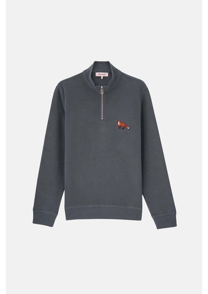 Kızıl Tilki Supersoft Quarter-Zip Sweatshirt - Antrasit