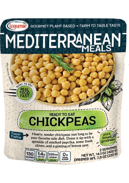 Mediterranean Haşlanmış Nohut 400 gr