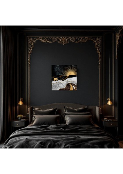 :temperli Cam Kare Tablo, Cam Tablo, Uv Baskı, CTT013