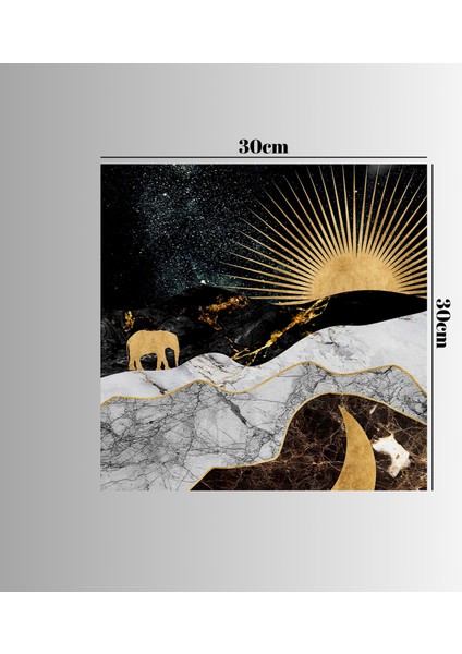 :temperli Cam Kare Tablo, Cam Tablo, Uv Baskı, CTT013