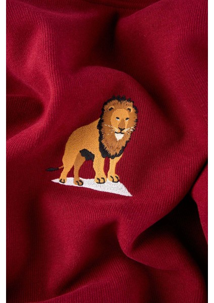 Aslan Supersoft Hoodie - Bordo fiyatları