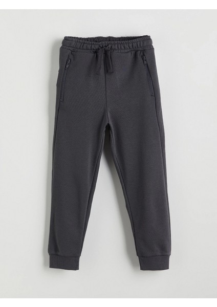 Lcw Kids Antrasit Beli Lastikli Erkek Çocuk Jogger Eşofman Altı