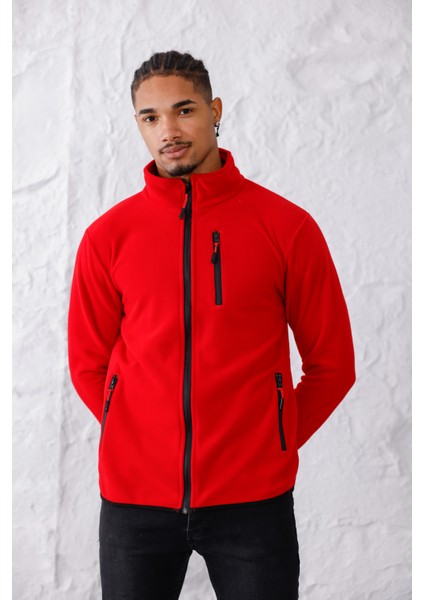 Erkek Biyeli Fermuarlı Spor Polar Ceket fiyatları