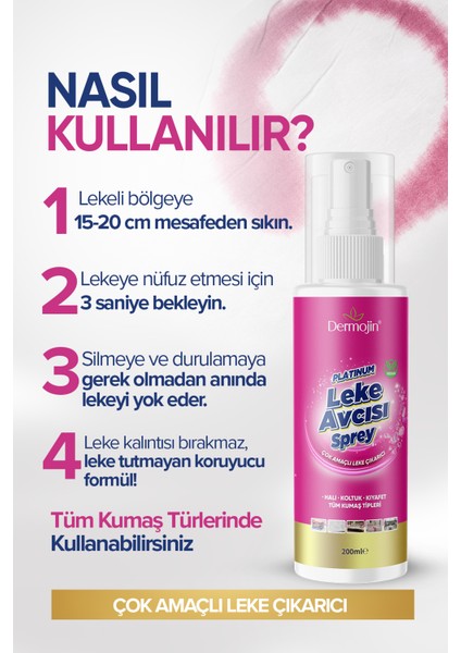 2 Adet Platinum Çok Amaçlı Leke Çıkarıcı 200 ml modelleri