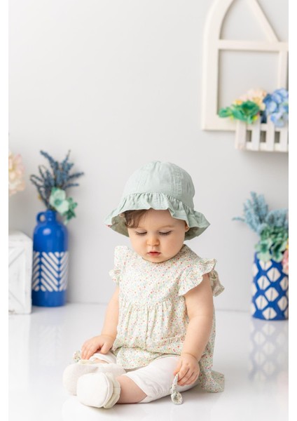 Kız Bebek Çiçek Desenli Tayt Bluz Takım - Desenli fiyatları