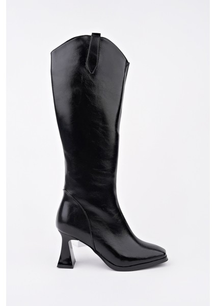 Astoria Küt Burun Yandan Fermuarlı Topuklu Kadın Çizme modelleri