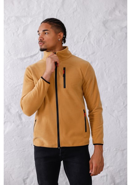 Erkek Biyeli Fermuarlı Spor Polar Ceket fiyatları