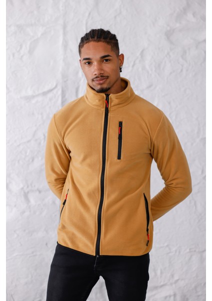 Erkek Biyeli Fermuarlı Spor Polar Ceket fırsatları