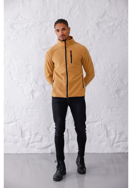 Erkek Biyeli Fermuarlı Spor Polar Ceket indirimleri