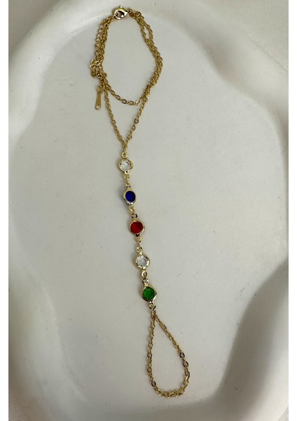 Altın Rengi Renkli Yuvarlak Taşlı Şahmeran modelleri