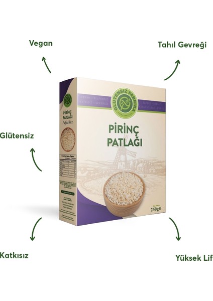 Pirinç Patlağı Sade 250 g (Glutensiz & Vegan) modelleri
