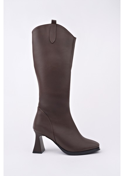 Astoria Küt Burun Yandan Fermuarlı Topuklu Kadın Çizme modelleri