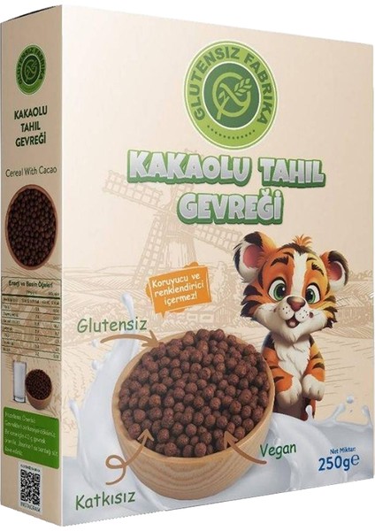 Glütensiz Kakaolu Tahıl Gevreği 250 g