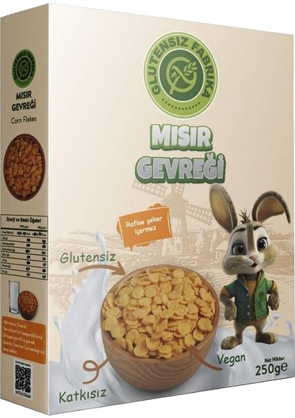 Glütensiz Yerli Mısır Gevreği 250 g