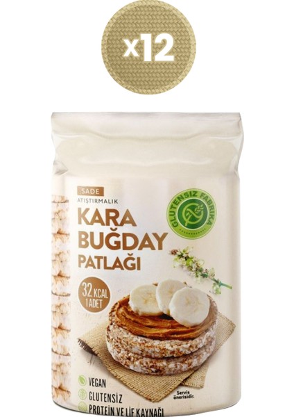 Karabuğday Patlağı 100 g x 12 Paket (Glütensiz & Vegan)